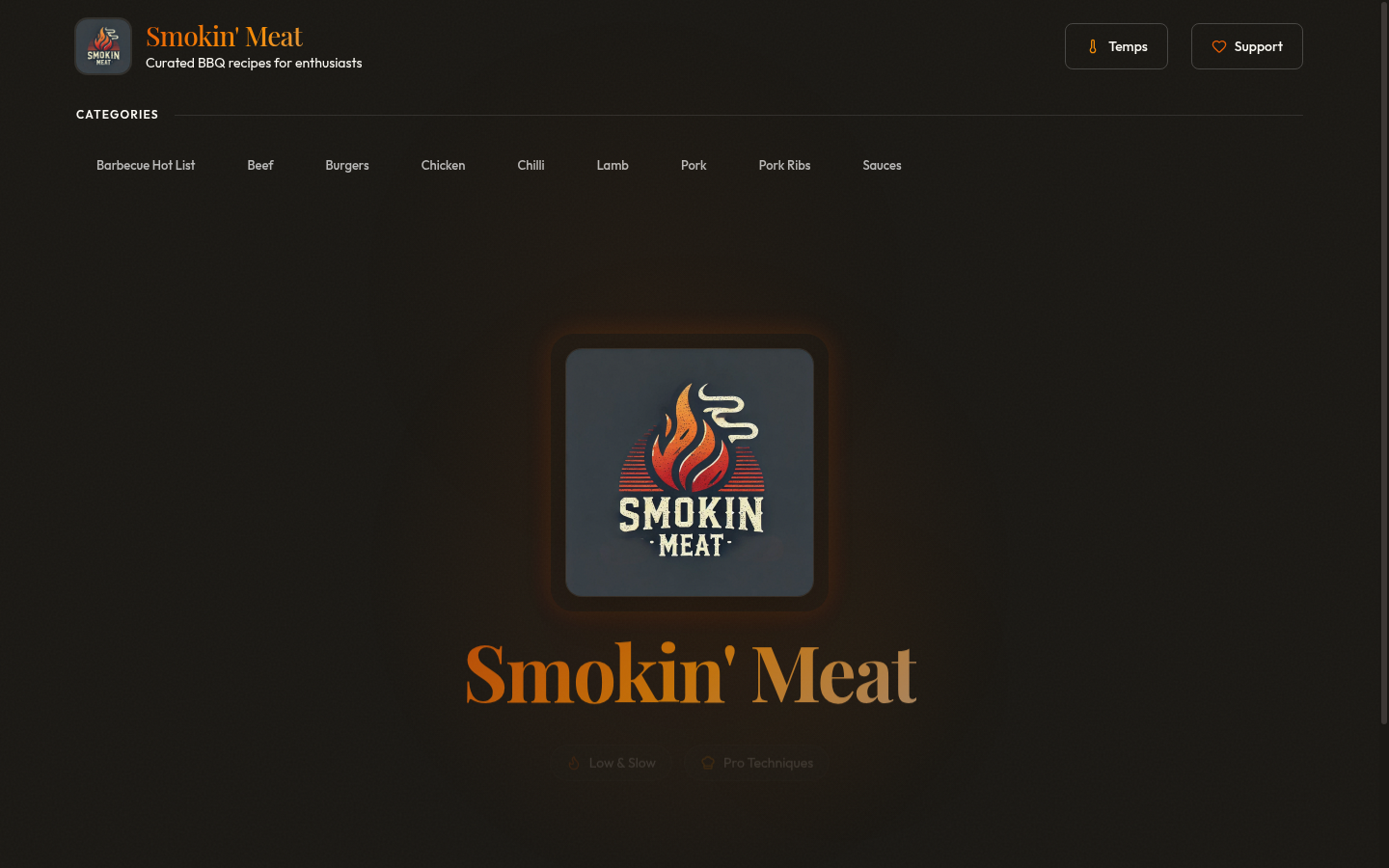Screenshot of Smokin' Meat